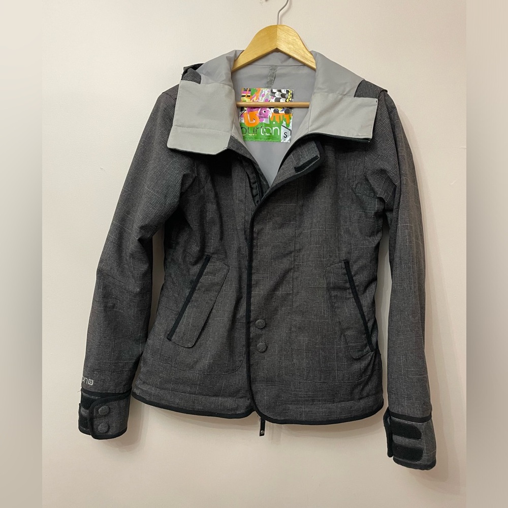 Burton Dryride Snowboard Ski Jacket size small gray/black